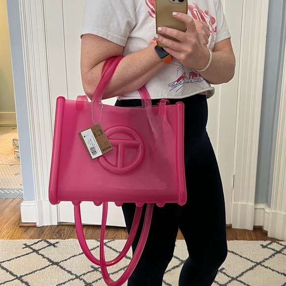 NWT Telfar x Melissa medium shopper pink NWT - Picture 5 of 6